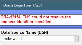 TNS Error