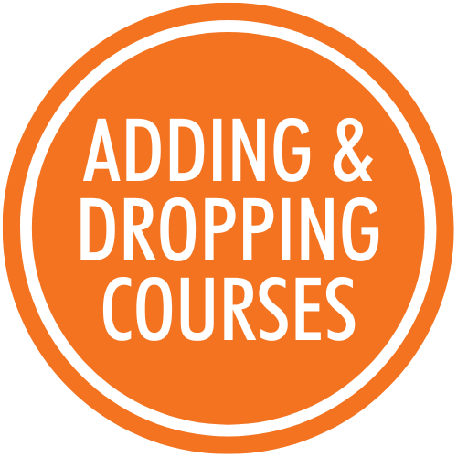 Button for adding and dropping classes