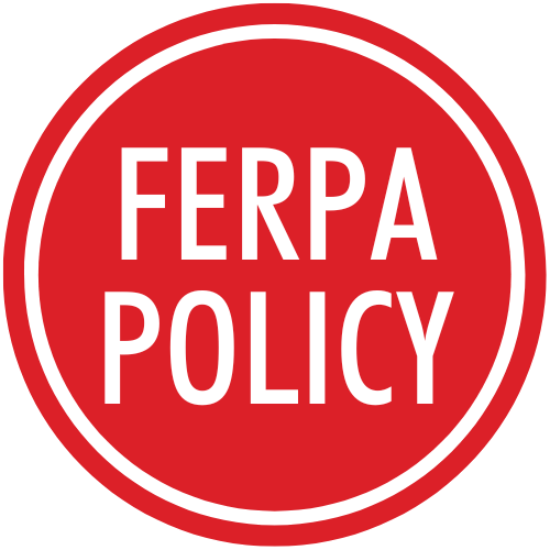 Button for ferpa policy